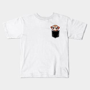 Kawaii Tarsier in Pocket Kids T-Shirt